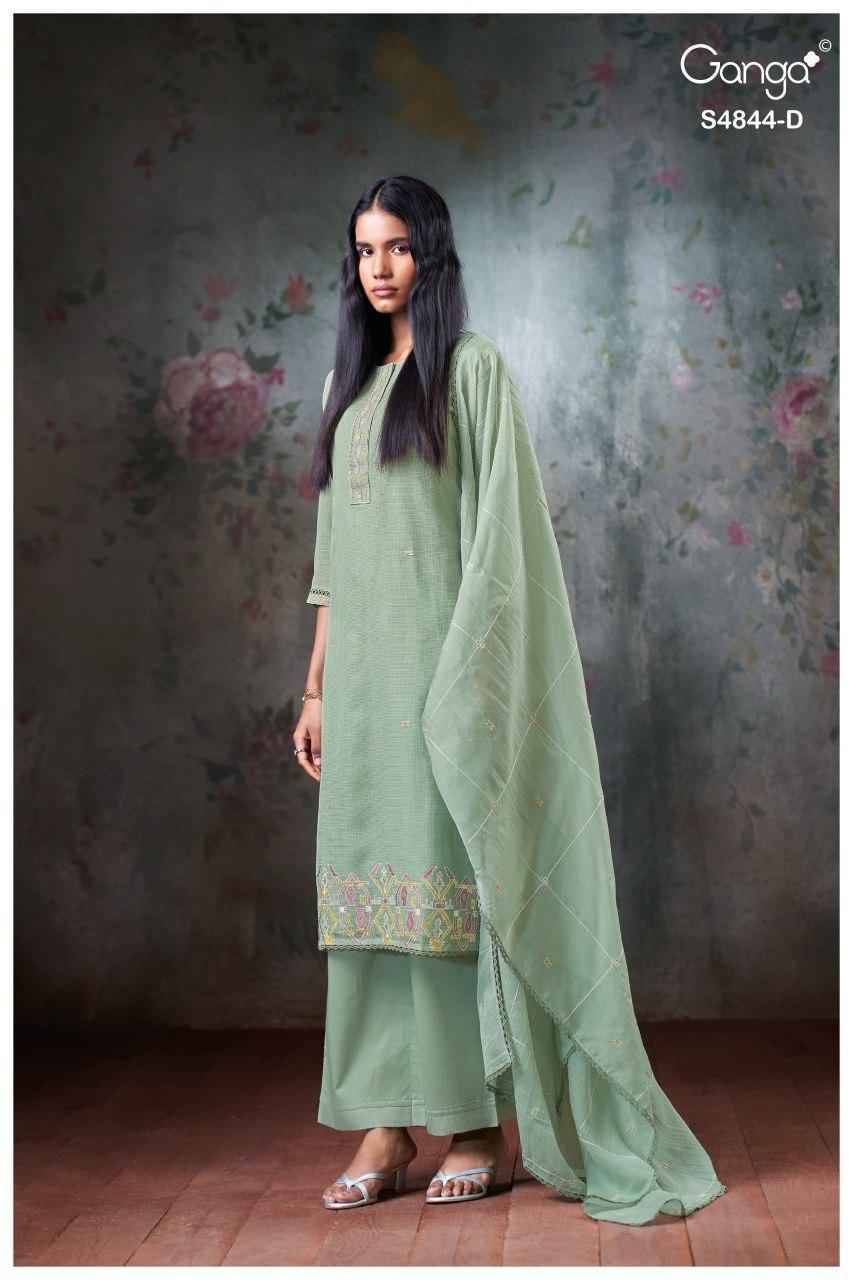 CAASKA 4844 Series By Ganga Fashion Beautiful Festive Suits Stylish Colorful Fancy Casual Wear & Ethnic Wear BEMBERG Print Dresses At Wholesale Price